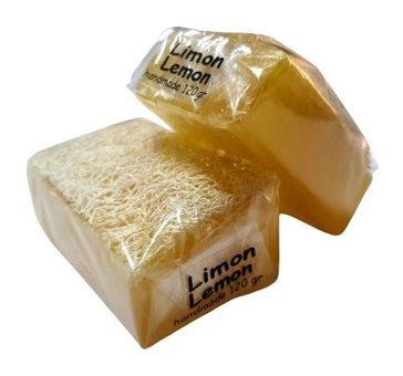 Abu Şifa El Yapımı Doğal Kabak Lifli-Limon Katı Sabun 2x120 gr