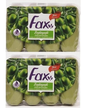 Fax Zeytinyağlı Katı Sabun 8x70 gr