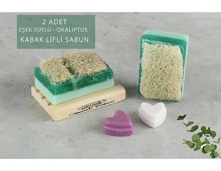 Aktürk Osmanli Katı Sabuni Kabak Lifli-Okaliptus Katı Sabun 2x240 gr