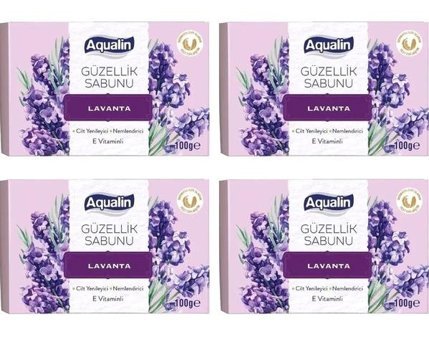 Aqualin Lavanta Katı Sabun 4x100 gr