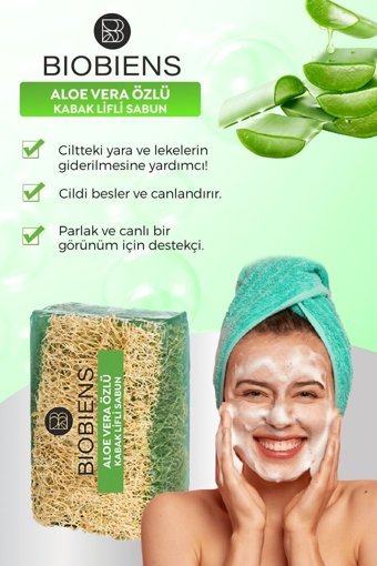 Biobiens Aloe Vera Katı Sabun 120 gr