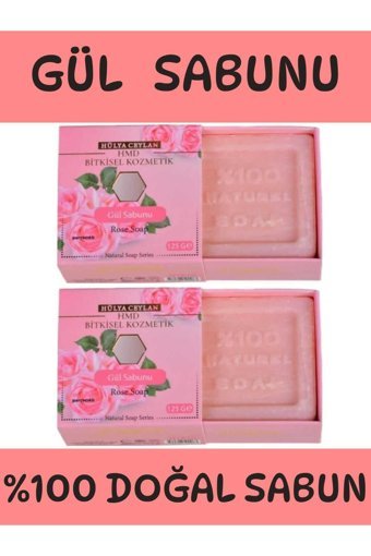 Hmd Bitkisel Kozmetik Doğal Gül Katı Sabun 2x125 gr