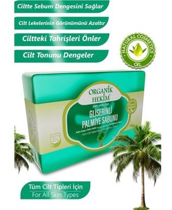 Organik Hekim Organik Gliserinli-Palmiye Katı Sabun 140 gr