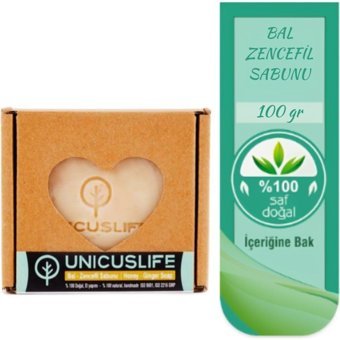 Unicuslife El Yapımı Bal-Zencefil Katı Sabun 100 gr
