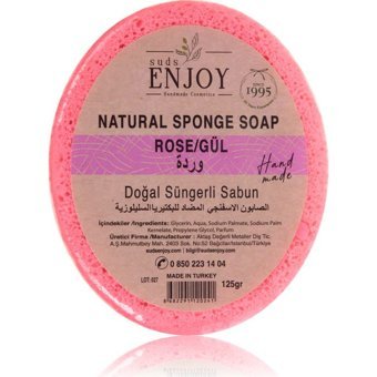 Sudsenjoyoil Doğal El Yapımı Gül Katı Sabun 125 gr