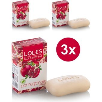 Lole'S Bitkisel Nar Katı Sabun 3x100 gr