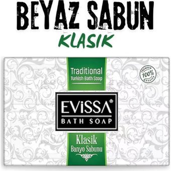Evissa Klasik Beyaz Katı Sabun-Klasik Katı Sabun 4x150 gr