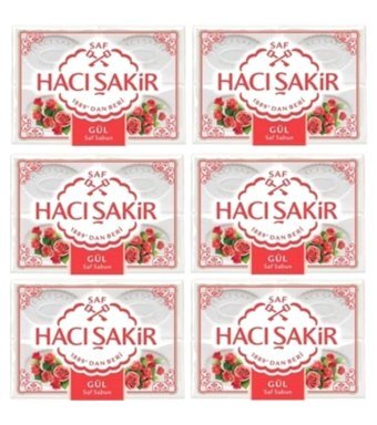 Hacı Şakir Gül Katı Sabun 6x600 gr