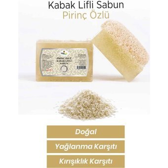 Tubalife Kabak Lifli-Pirinç Katı Sabun 100 gr
