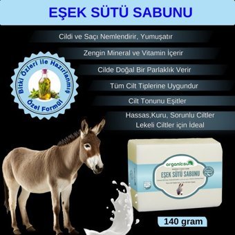 Organicsun Doğal E Vitaminli-Eşek Sütü Katı Sabun 140 gr