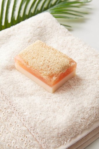 Limglow Doğal Kabak Lifli Gül-Kabak Lifli-Keçi Sütlü Katı Sabun 120 gr