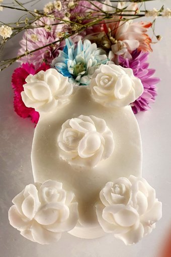 Fantastik Sanat Atölyesi Dekoratif Hediyelik Gül Katı Sabun 120 gr