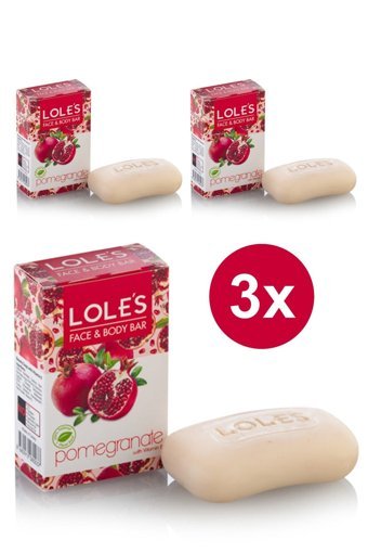 Lole'S Nar Katı Sabun 3x100 gr