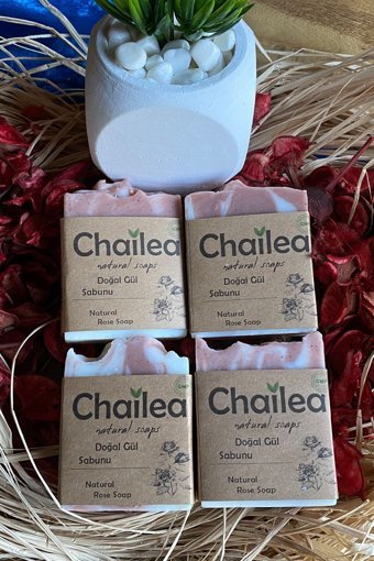 Chailea Doğal El Yapımı Gül Katı Sabun 4x100 gr