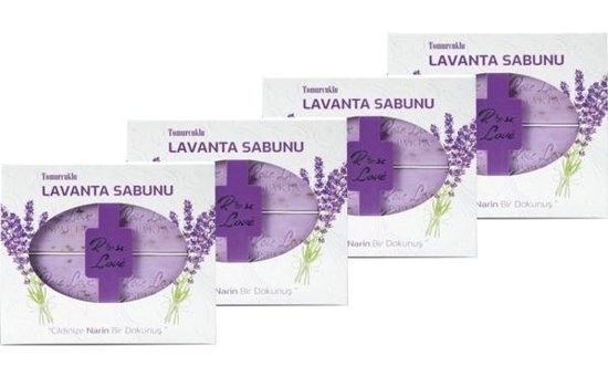 Roselove Lavanta Katı Sabun 4x80 gr