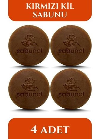 Sabunal Doğal Kil Katı Sabun 4x100 gr