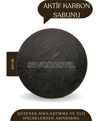 Savonnova Leke Karşıtı Aktif Karbon Katı Sabun 100 gr