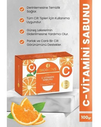Biobiens C Vitamini Katı Sabun 100 gr