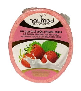 Naumed Doğal Çilek-Süt Katı Sabun 130 gr
