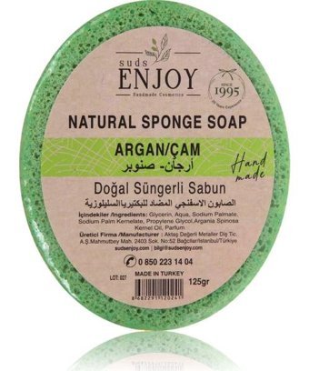 Sudsenjoyoil Doğal El Yapımı Argan-Çam Katı Sabun 125 gr