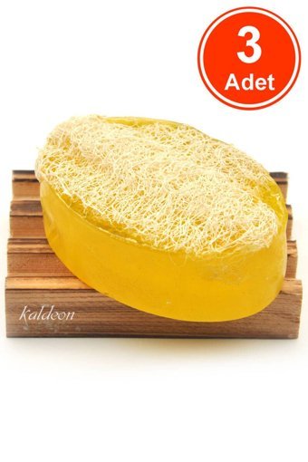 Xdeonss Doğal El Yapımı Kabak Lifli-Limon Çiçeği Katı Sabun 3x120 gr