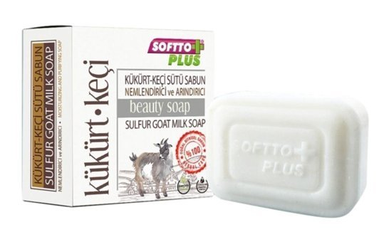 Softto Plus Keçi Sütlü-Kükürt Katı Sabun 100 gr