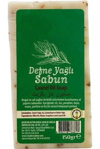 Modern Aktar Doğal El Yapımı Defne Katı Sabun 150 gr