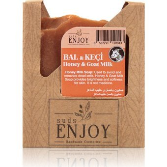Sudsenjoyoil Doğal El Yapımı Bal-Keçi Sütü Katı Sabun 100 gr