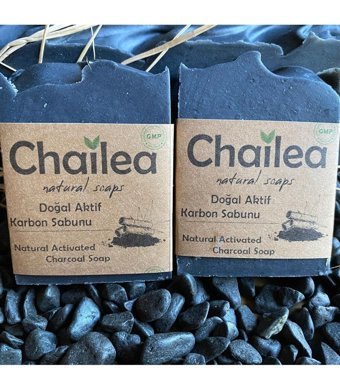 Chailea Doğal El Yapımı Kömür Katı Sabun 2x100 gr