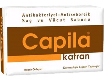 Capila Saç Ve Vücut Için Kepeğe Karşı Katran Katı Sabun 90 gr