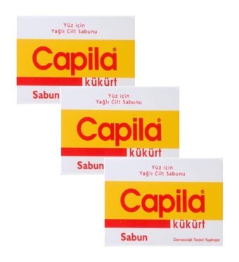 Capila Yağlı Ciltler Kükürtlü Katı Sabun 3x90 gr