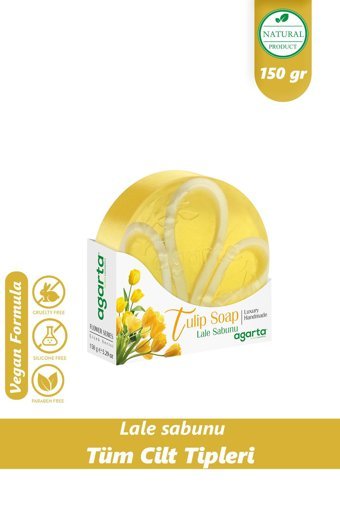 Agarta El Yapımı Doğal Lale Katı Sabun 150 gr