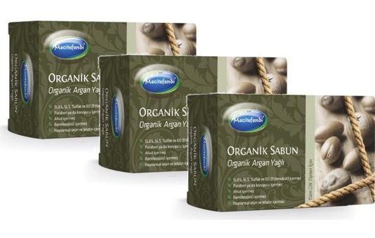 Mecitefendi Organik Argan Yağı Katı Sabun 3x125 gr