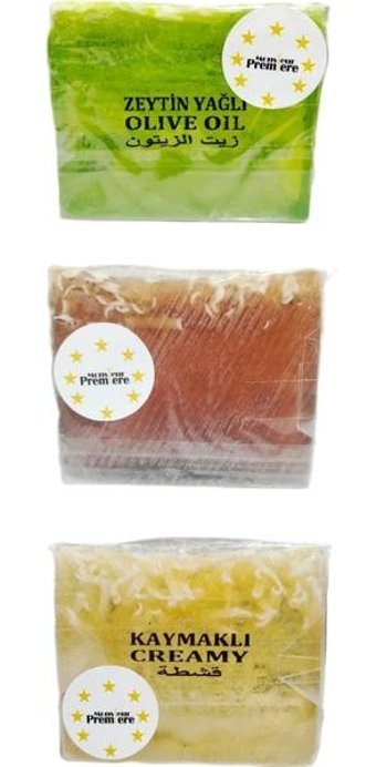 Monsieur Premiere Kaymak-Tarçın-Zeytinyağlı Katı Sabun 3x120 gr