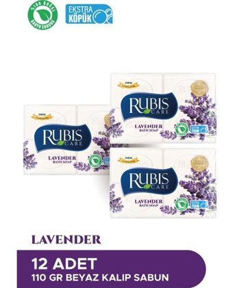 Rubis Doğal Lavanta Katı Sabun 12x110 gr