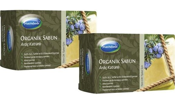 Mecitefendi Organik Ardıç Katranı Katı Sabun 2x125 gr