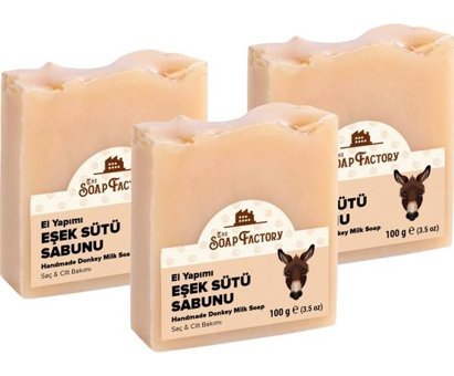 The Soap Factory El Yapımı Eşek Sütü Katı Sabun 3x100 gr