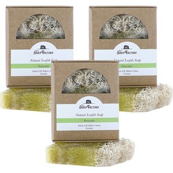 The Soap Factory Doğal Avokado-Kabak Lifli Katı Sabun 3x120 gr