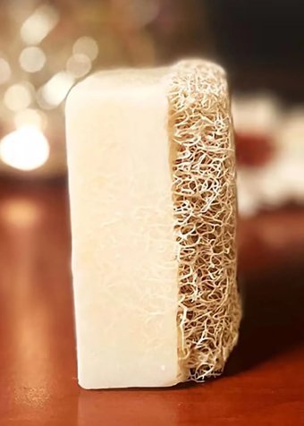 Douxtouche Doğal Kabak Lifli Kabak Lifli-Keçi Sütü Katı Sabun 130 gr