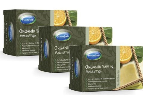 Mecitefendi Organik Portakal Yağlı Katı Sabun 3x125 gr