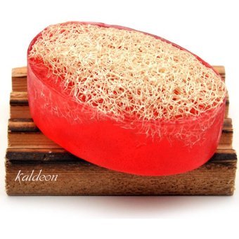 Kaldeon Doğal El Yapımı Kabak Lifli-Nar Çekirdeği Katı Sabun 120 gr