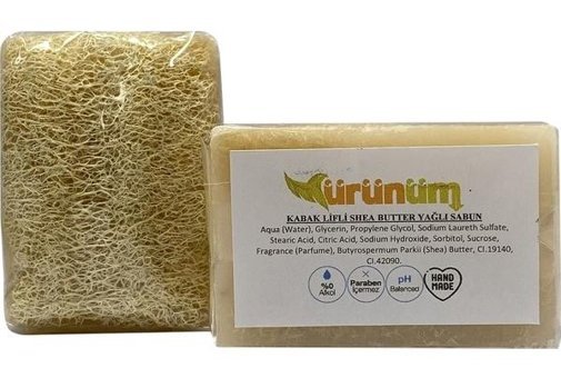Ürünüm Şifalı Bitkiler Gliserinli-Kabak Lifli-Shea Butter Katı Sabun 100 gr