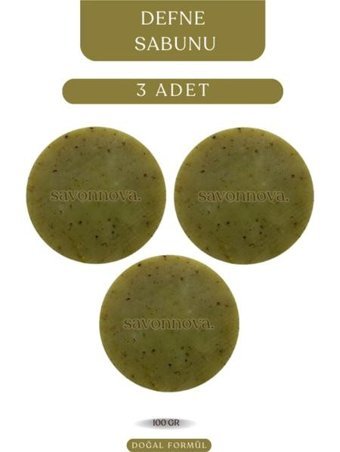 Savonnova Doğal El Yapımı Defne Katı Sabun 3x100 gr