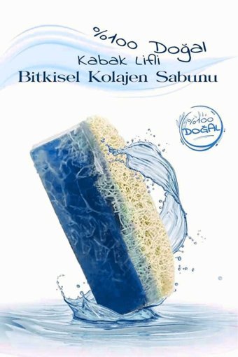 Protecsun Doğal Kabak Lifli Kabak Lifli-Kolajen Katı Sabun 2x110 gr