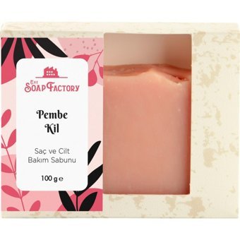 The Soap Factory Doğal Kil-Pembe Kil Katı Sabun 100 gr