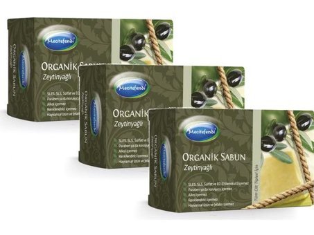 Mecitefendi Organik Zeytinyağlı Katı Sabun 3x125 gr