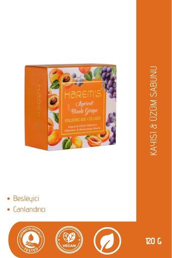 Harem'S Kayısı-Üzüm Katı Sabun 120 gr