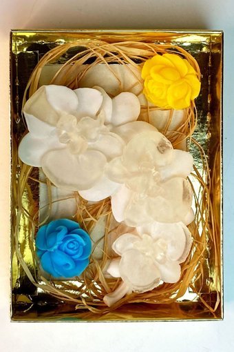 Fantastik Sanat Atölyesi Özel Beyaz-Orkide-Tropikal Katı Sabun 120 gr