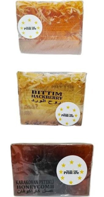 Monsieur Premiere Ballı-Bal Petekli-Bıttım Katı Sabun 3x130 gr