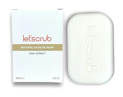Let'Scrub Doğal Salyangoz Özü-Zeytinyağlı Katı Sabun 100 gr